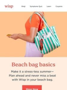4 Beach bag basics  ‍♀️