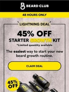 48 hours only: Lightning Deal on Starter Growth Kit!