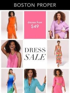 $49 & up DRESS SALE