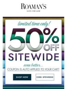 50% OFF | 50% OFF | 50% OFF | 50% OFF