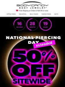 50% OFF – Extended Sale – Last Chance