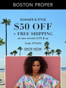 $50 OFF + FREE SHIPPING