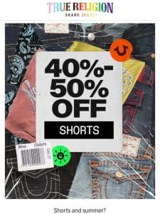 50% OFF   SUMMER SHORTS