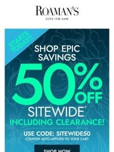 ***50%*** OFF