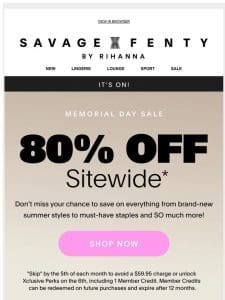 80% OFF Is STILL ON