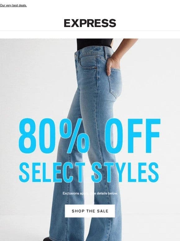 80% off is NOT TO BE MISSED