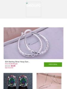 925 Sterling Silver Hoop Earrings – Multiple Options and More