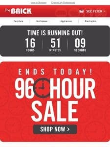 96 Hour Sale ? Time is running out!