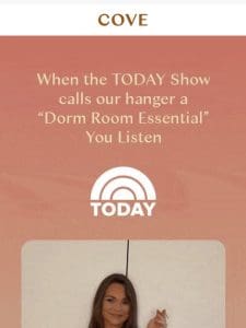 “A Dorm Room ESSENTIAL” ~The TODAY Show