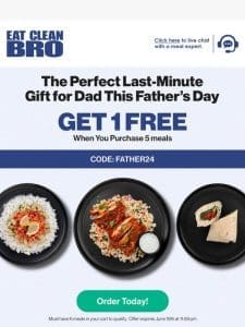 A FREE Meal is the Perfect Gift for Dad
