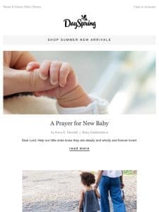 A Prayer for New Baby