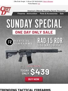 AR-15 5.56 NATO Price Drop This Sunday Only