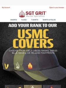 Add Your Rank to Our USMC Covers