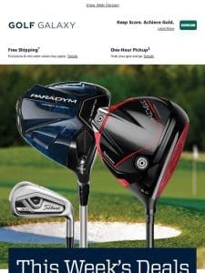 Add to bag: Up to $300 off select clubs