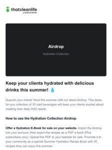 Airdrop: Hydration Collection