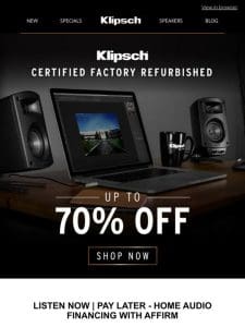 Amazing Audio， Amazing Prices | Up to 70% OFF Premium Audio