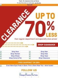 Amazing finds for up to 70%* less