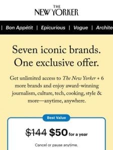 An Irresistible Offer from The New Yorker