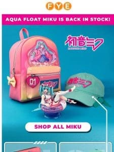 Aqua Float Miku Back in Stock!