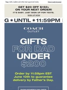 Arrived: Father’s Day Gifts Under $200