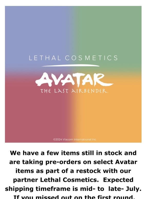 Avatar Fans Rejoice: Pre-Orders for Sold-Out Items Open Now!