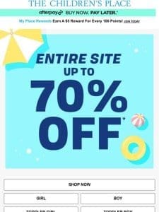 BIG DEAL! Up to 70% Off SITEWIDE