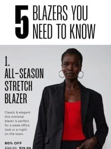 BLAZER DAYS: 5 Blazers You Need!