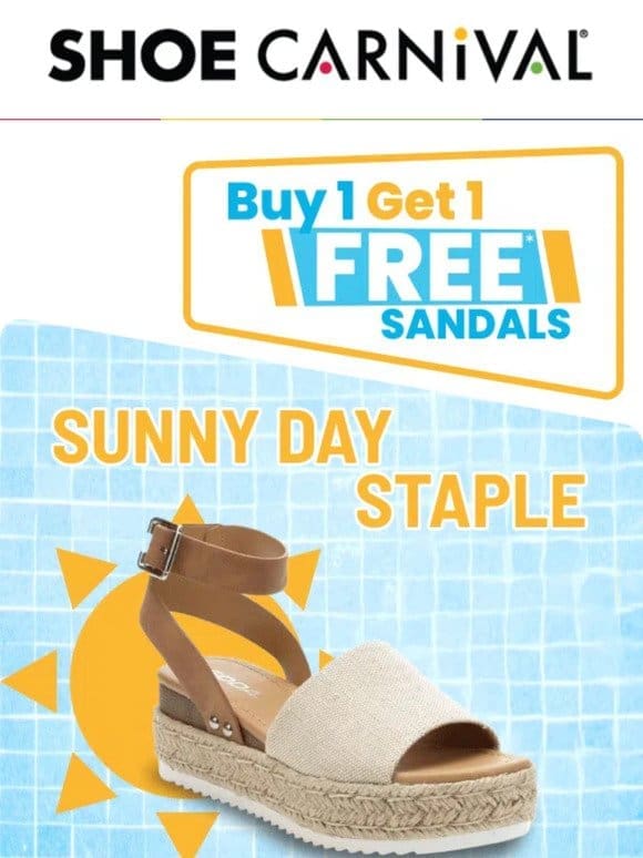 BOGO Alert! Shop BOGO Free sandals