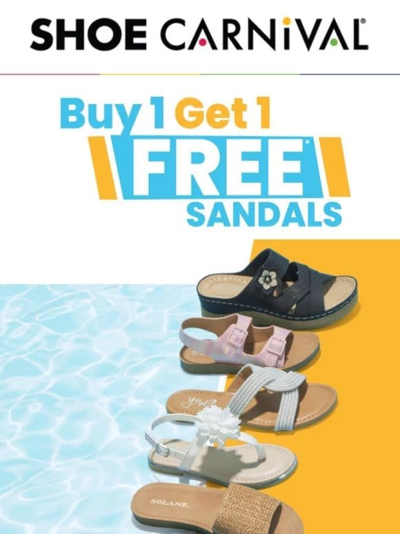 BOGO Free sandals await ?