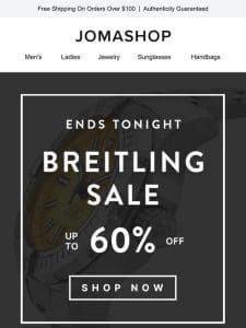 ? BREITLING SALE (60% OFF) | ENDS TONIGHT!