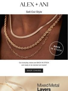 Back In Stock   Basic Chains from $34