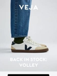 Back in stock: Volley