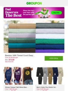 Bamboo 1800 Thread Count Deep Pocket Sheet Set (6pc) and More