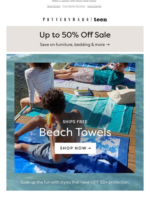 Beach towels ship FREE ??