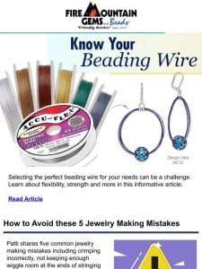 Bead Stringing Information and Inspiration