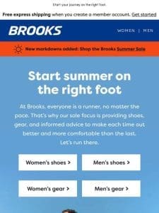 Beginners， run better with Brooks.