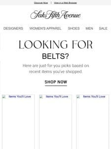 Belts we think you’ll love