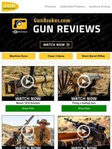 Best Machine Gun Videos: Gatling， Thompson 1927A-1， Browning M2， HK UMP， Krinkov 545 and More!