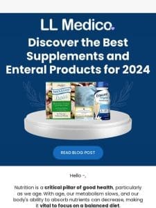 Best Supplements and Enteral Products for 2024