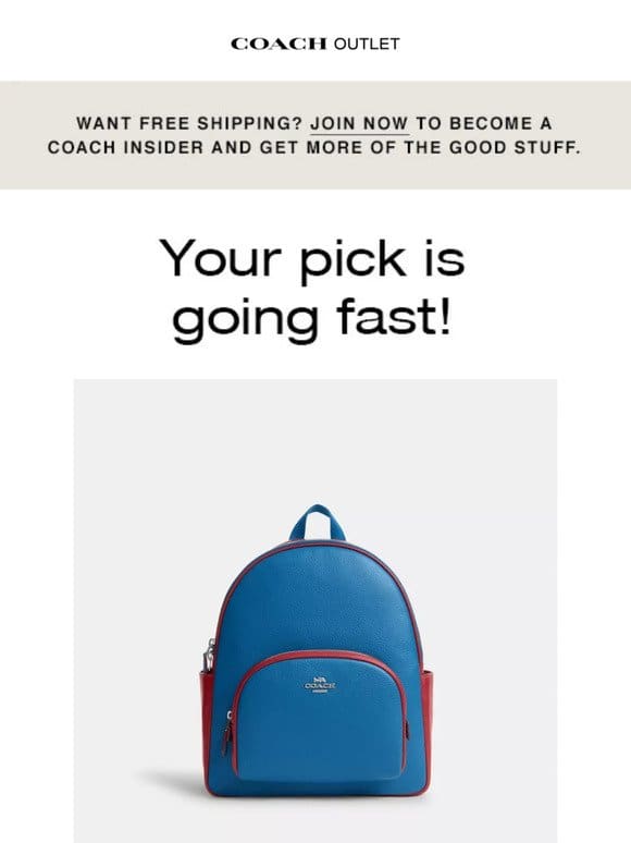 Better Hurry! The CAD 165 Court Backpack In Colorblock Is Going FAST