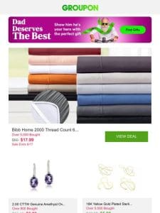 Bibb Home 2000 Thread Count 6-Piece Bamboo Sheet Set with SnugGrip and More