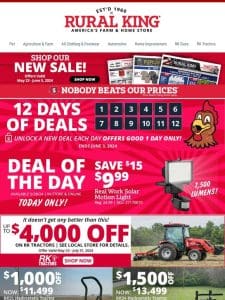 Big Savings on the Farm: Up to $4k Off RKTractors + Drexel 2，4-D Amine Starting @$27.99 & Deal of the Day!