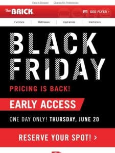 ? Black Friday Early Access – Reserve Your Spot! ?