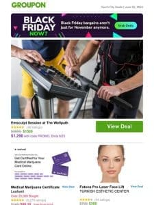 Black Friday in June continues: Emsculpt Session at The Wellpath