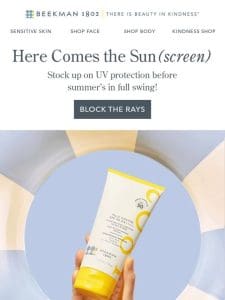 Block The Rays， the Beekman 1802 Way