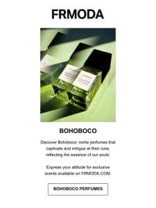 Bohoboco: High-impact fragrances