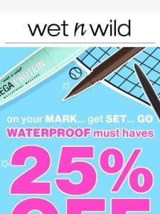 Breaking News:?25% OFF Waterproof Essentials!