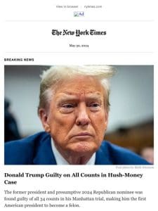 Breaking news: Trump guilty in hush-money case