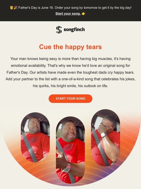 Bring tears to Dad’s eyes