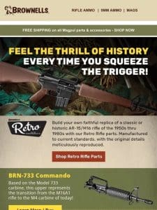 Brownells’ Retro Uppers – Feel the thrill of history